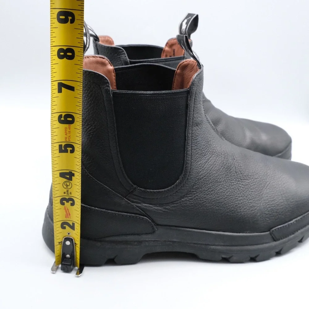 Polo Ralph Lauren Oslo Chelsea Boots Mens Size 11.5D Black Leather Lug Sole